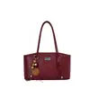 Bolso Tote de Gran Capacidad Casual para Viajes de Trabajo para Mujer Modelo Nuevo 2026 Cuero de Cera de Aceite Bolso de Hombro Sencillo con un Toque de Lujo Bolso de Axila