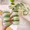 Diadema de Color Verde Matcha Estilo Nuevo 2025 para Mujer, Diadema Linda de Alta Gama para Niña, Anillo para Coleta de Alta Elasticidad, Accesorio para el Cabello