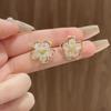 2024 Nuevo Aretes de Perla de Aguja de Plata 925 para Mujer Diseño Nicho de Alta Gama Aretes de Tuerca Ligeros de Lujo Francés