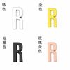 Accesorios de letras brillantes de aleación de 18 mm, letras en inglés para bricolaje, con cuentas hechas a mano, para decoración de sombreros, ropa y cuello.