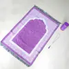 Alfombra tejida estampada con púas, plegable, lavable, estilo étnico, para sala de estar, Amazon