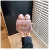 Bolso Retro Mate Transfronterizo para Mujer, Nuevo Modelo Verano 2026, Mini Bolso de Mano de Dibujos Animados Lindo con Lazo, Billetera para Monedas de Labial