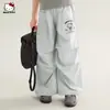 Pantalones Casuales de Primavera para Niñas 2026 Nuevo Estilo Modernos Casuales Transpirables Holgados Estilo Paracaídas para Niños Mayores