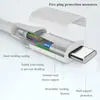 Cabo USB Tipo C para USB C PD 3.1 100W 5A Carregamento Rápido Cabo Carregador Cordão USBC 1M/2M/3M Para MacBook Pro Laptop
