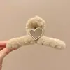 Pinza de garra con lazo de estampado de leopardo marrón para mujer, pinza de tiburón estilo Maillard para recogidos, accesorio para el cabello de otoño e invierno