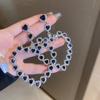 Pendientes de Corazón Tachonados con Diamantes de Personalidad Exagerada, Moda Ins Europea y Americana, Lujo Ligero, Pendientes de Nicho de Alta Gama para Mujer