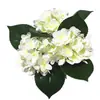 Simulação 3 galhos buquê de hortênsias 3D feito à mão Decoração de janela de casa casamento flores artificiais flores de seda fotografia