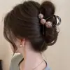 Nuevo clip de tiburón 2026 para otoño e invierno, pinza para el cabello de gran tamaño de alta gama para mujeres con cabello abundante, con diseño de lazo