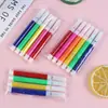 Mini Pincéis Pequenos para Crianças 6 Cores 4 Cores Conjunto de Canetas Aquareláveis para Jardim de Infância Lavável Arte Pintura Giz de Cera para Grafite