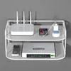 Caja de Almacenamiento de Pared para Wifi Estante para Colocar Router Sin Perforar Agujeros en la Pared Estante de Almacenamiento de Pared para Decodificador de TV
