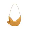 Nova Bolsa Crescento de Couro Bovino Oleado Vintage 2026, Bolsa Dumpling de Couro Macio, Bolsa Transversal de Couro Bovino Genuíno de Camada Superior