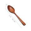 Cuchara de madera comercial mango largo cuchara para mezclar cuchara pequeña condimento alargada café nuez en polvo cuchara sopera miel cuchara para hielo cuchara de postre