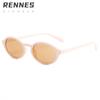 Nuevas Gafas de Sol Redondas Pequeñas Rain con Montura Pequeña para Mujer, Gafas de Sol Personalizadas Transfronterizas para Fiesta, Gafas de Sol Estilo Callejero Europeas y Americanas