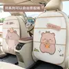 Capibara de Dibujos Animados Almohadilla Anti-Patadas para Respaldo de Asiento de Coche Almohadilla Protectora Creativa de Cuero Resistente a la Suciedad y al Desgaste para Coche Almohadilla Anti-Patadas para Coche