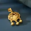 Item Popular: Prata Pura 990 Galvanizada com Ouro 24K, Fechadura Longa Vida com Filigrana de Caractere da Fortuna, Design Oco para Adultos e Bebês, Promoção para Transmissão ao Vivo no Tiktok