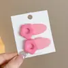 2025 Nova Presilha Rosa Dopamina Bico de Pato Meninas Fofa Moda Grampo para Franja Cabelo Quebrado Pequeno Grampo de Cabelo