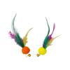 Juguete para gatos de Amazon, traje de pesca con plumas, caña de pescar para gatos, cabezal de repuesto, venta al por mayor, accesorio de repuesto para caña de pescar para gatos