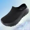 Novos Sapatos Casuais Respiráveis para Atacado Transfronteiriço com Solas Grossas Antiderrapantes Macias, Meia-Sapato Slip-On Fechado no Dedo Estilo Meia para Homens e Mulheres