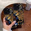 Adecuado para iPhone 13/14 Promax Apple 12/11 Funda de Teléfono de Animales 15 Todo Incluido XS Suave 17 Dragón y Tigre Nuevo
