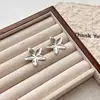 Brincos de Flor Estilo Barroco Transfronteiriços Europeus e Americanos Design Assimétrico DIY Brincos Joias para Uso Diário de Meninas