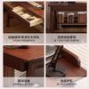 Estantería de Madera Maciza en Forma de Escalera, Estante Multicapa Estilo Antiguo para Sala de Estar, Estante de Almacenamiento de Pared, Estante de Almacenamiento Tipo Escalera, Estante de Almacenamiento de Piso