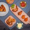 Suministro directo transfronterizo plato para salsa dorada de snacks plato creativo de acero inoxidable para condimentos plato para mojar plato para salsas tazón para mojar sushi
