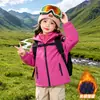 Chaqueta Acolchada Gruesa Cálida de Brújula para Niñas Traje de Esquí Tres en Uno Una Chaqueta Tres Usos Ropa de Otoño e Invierno Chaqueta de Algodón Ropa de Algodón