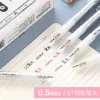 Caneta Gel Dongmi 911A Simples Transparente Haste Pressionada 0.5mm Preto Vermelho Azul Secagem Rápida Caneta Pincel Caneta de Assinatura para Escritório