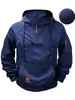 Sudadera con Cremallera y Múltiples Bolsillos para Hombre, Nueva para Primavera y Otoño 2024, Sudadera sin Capucha para Deporte y Uso Casual
