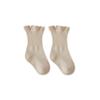 21 Primavera y Otoño Nuevos Calcetines de Encaje para Niñas Algodón Peinado Calcetines para Bebé Recién Nacido Hechos a Mano Sin Costura para Niños