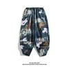 Pantalones de Playa para Hombre Shorts de Verano Pantalones de Zanahoria Acortados Estilo Tailandés Marca de Tendencia para Hombre Talla Grande Holgados Casuales