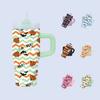 Copo Isolado de 14 oz Série Desenho Animado Natal Halloween Aço Inoxidável Mini Alça Personalização Multicolor
