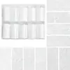 Serie de papeles de transferencia de encaje blanco y negro para accesorios de arte de uñas, papel de transferencia, papel de cielo estrellado, papel de transferencia de rejilla con borde de encaje, 10 rollos