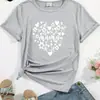 Camiseta Esportiva Redonda com Estampa de Coração "Mama" para o Dia das Mães, Manga Curta