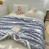 Manta de Pelúcia de Coelho Transfronteiriça, Manta de Cochilo de Flanela Espessa, Manta de Presente de Veludo Bolha, Manta Multifuncional de Veludo de Leite