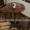 Mesa y Silla de Cafetería Vintage Combinación Mesa y Silla de Tienda de Postres de Té con Leche Repostería Pastelería Mesa y Silla de Comedor de Madera Maciza Restaurante Occidental Asiento de Tarjeta Comercial
