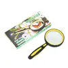 Lente de vidro HD 10x cabo de borracha plástico resistente a quedas lupa óptica portátil para leitura de idosos atacado