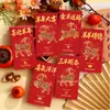 Sobres rojos al por mayor Año del Cordero 2027 nuevos sobres rojos del zodiaco chino estilo oveja para Año Nuevo sobres universales para dinero de la suerte sobres rojos de 100 yuanes
