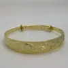 Pulsera clásica de estrella esmerilada chapada en oro para mujer, pulsera grande chapada en oro, puesto de suministro para correr en ríos y lagos