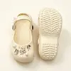 Zapatos de PrincesaSandalias de verano para niña estilo ballet, punta cerrada, antideslizantes, suela suave, estilo padre-hijo para exteriores para niñas