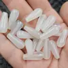 Calcedônia Branca Gelo Gota d'Água Jade Contas Soltas com Furo Ágata Branca Gota d'Água Pulseira Colar Brincos Acessórios de Joias Contas