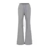 Comercio Exterior Transfronterizo Primavera 2026 Moda Casual Europea y Americana Cintura Elástica Cordón Forro Polar Acampanados Pantalones Deportivos para Mujer Z93511