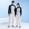 Traje Deportivo Casual de Primavera del Equipo Chino Unisex Uniforme Escolar Apariencia para Reunión Deportiva Uniforme de Entrenamiento Militar para Estudiantes