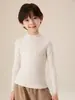 Suéter de cachemira para niños, suave y cálido, tejido ajustado para niños, suéter de cachemira tipo pullover para niñas, camiseta interior