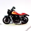Llavero Creativo Mini Motocicleta Harley Dibujo Animado Aleación Coche de Tirar Hacia Atrás Modelo Colgante Pequeño Regalo Venta al por Mayor