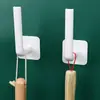 Gancho de viscosa en forma de L, fuerte, con soporte de carga, sin costuras, multifuncional, sin perforaciones, estante de almacenamiento multifuncional para dormitorio, cocina