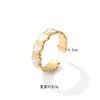 Anillo Sencillo Pequeño Corazón de Amor Goteo de Aceite Acero de Titanio Anillo Abierto Ajustable para Mujer Sentido de Alta Gama Lujo Ligero Anillo para Dedo Accesorios de Verano