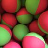 Bola elástica de goma hueca para squash, de 6 cm de diámetro, de varios colores, de fábrica, venta al por mayor