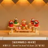 Enfeite de Cinco Deuses da Riqueza Estilo Chinês para Sala de Estar, Hall de Entrada e Armário de Sapatos, com Incensário para Paz e Proteção