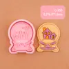 Serie de Halloween Molde para Galletas Bola de Cristal Simulación DIY Patrón de Luna y Estrella Molde de Corte Tridimensional Horneado de Galletas